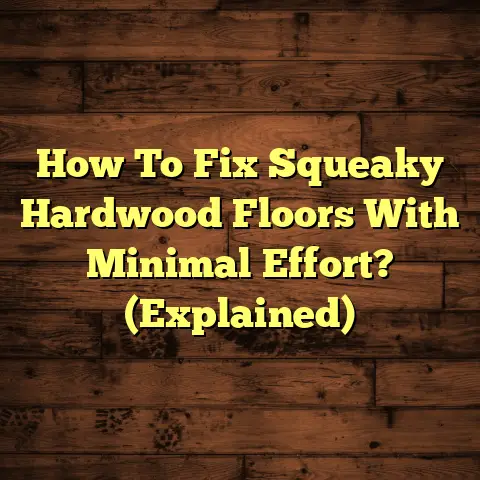 How To Fix Squeaky Hardwood Floors With Minimal Effort? (Explained)