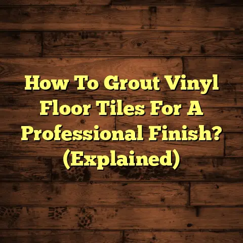 How To Grout Vinyl Floor Tiles For A Professional Finish? (Explained)