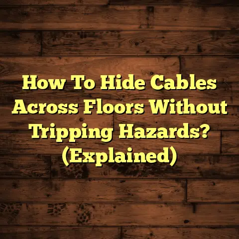 How To Hide Cables Across Floors Without Tripping Hazards? (Explained)