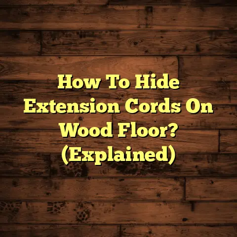 How To Hide Extension Cords On Wood Floor? (Explained)