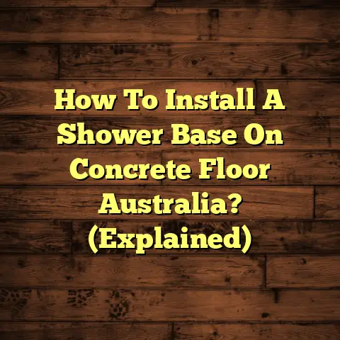 How To Install A Shower Base On Concrete Floor Australia? (Explained)