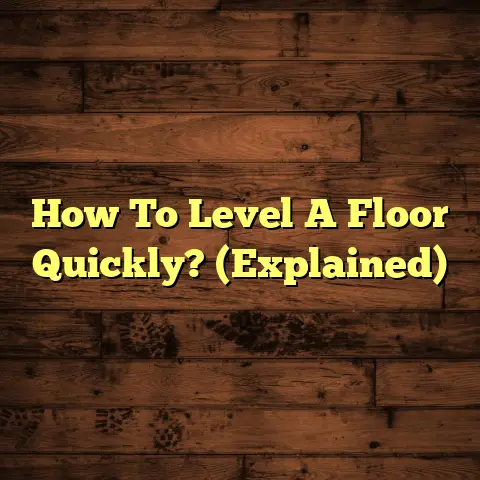 How To Level A Floor Quickly? (Explained)