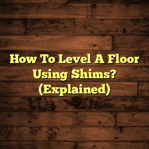 How To Level A Floor Using Shims? (Explained)