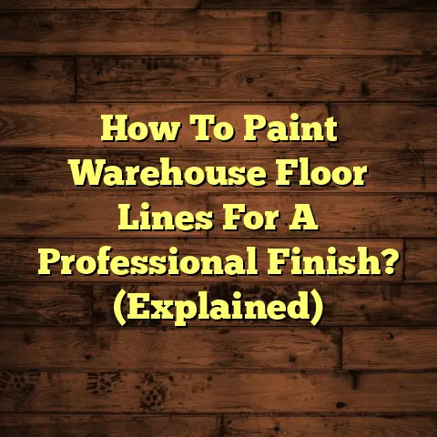 How To Paint Warehouse Floor Lines For A Professional Finish? (Explained)