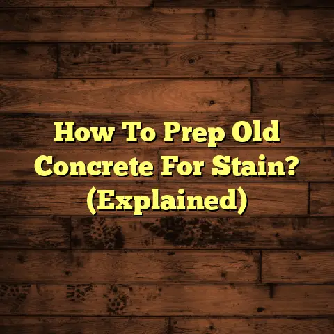 How To Prep Old Concrete For Stain? (Explained)