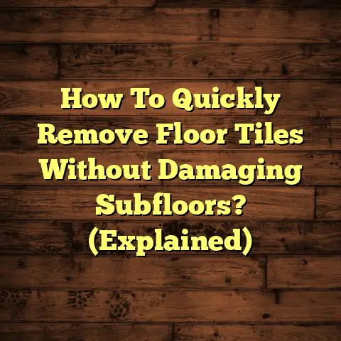 How To Quickly Remove Floor Tiles Without Damaging Subfloors? (Explained)