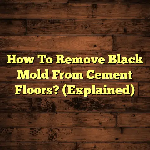 How To Remove Black Mold From Cement Floors? (Explained)