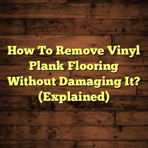 How To Remove Vinyl Plank Flooring Without Damaging It? (Explained)