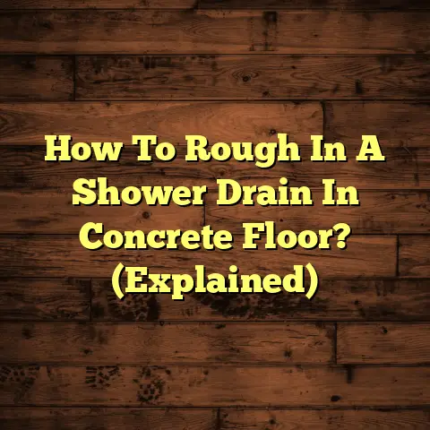 How To Rough In A Shower Drain In Concrete Floor? (Explained)