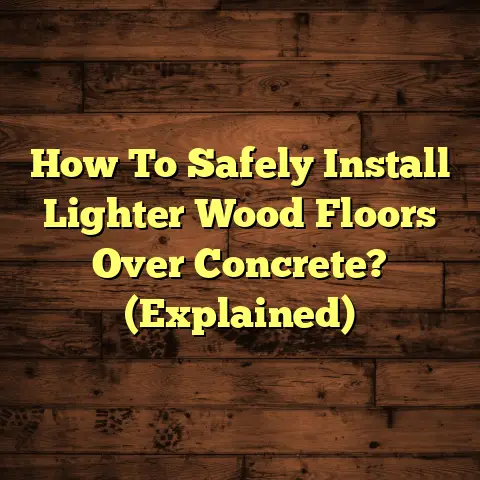 How To Safely Install Lighter Wood Floors Over Concrete? (Explained)