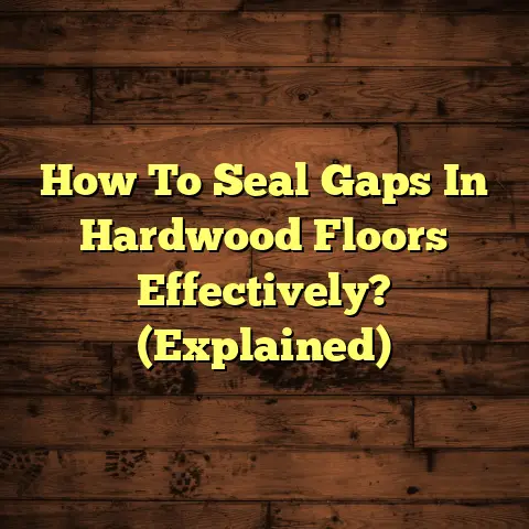 How To Seal Gaps In Hardwood Floors Effectively? (Explained)