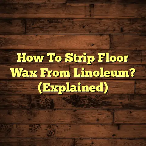 How To Strip Floor Wax From Linoleum? (Explained)