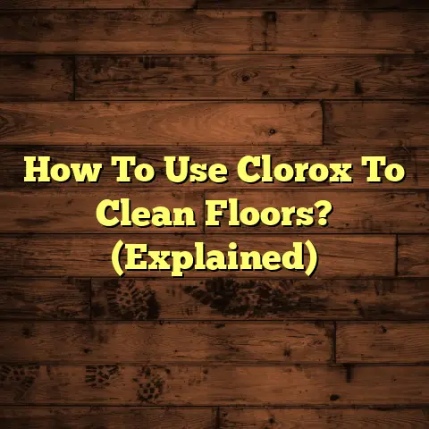 How To Use Clorox To Clean Floors? (Explained)