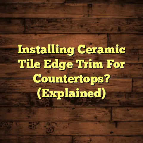 Installing Ceramic Tile Edge Trim For Countertops? (Explained)