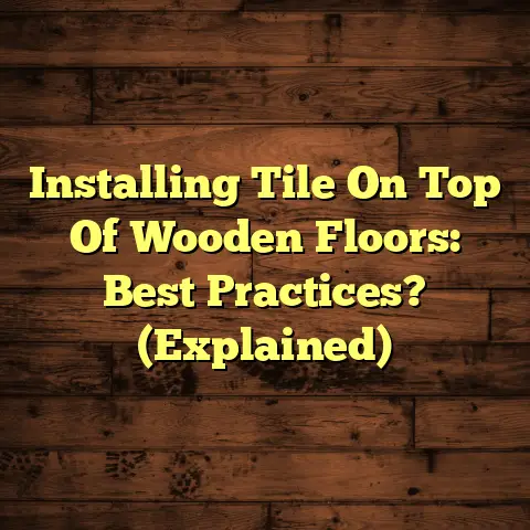 Installing Tile On Top Of Wooden Floors: Best Practices? (Explained)