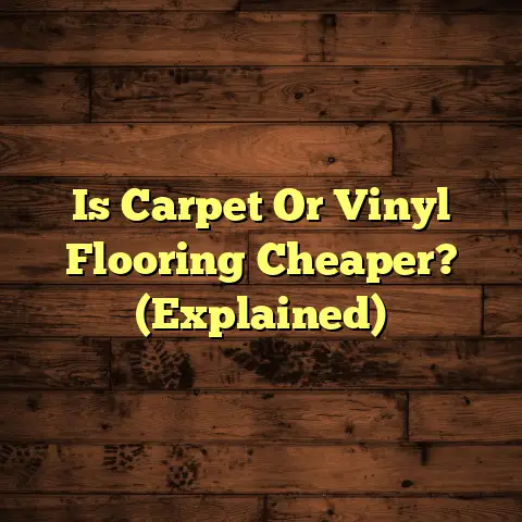 Is Carpet Or Vinyl Flooring Cheaper? (Explained)