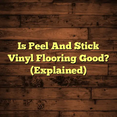 Is Peel And Stick Vinyl Flooring Good? (Explained)