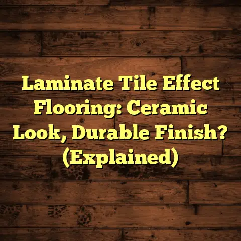 Laminate Tile Effect Flooring: Ceramic Look, Durable Finish? (Explained)