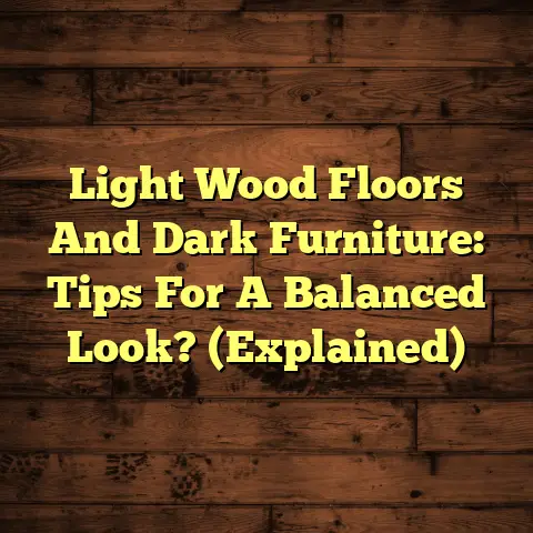 Light Wood Floors And Dark Furniture: Tips For A Balanced Look? (Explained)