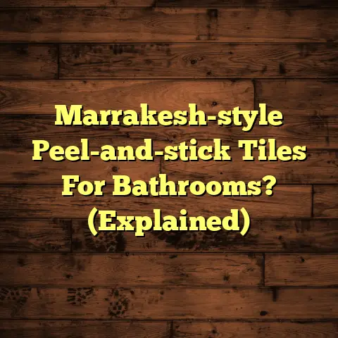 Marrakesh-style Peel-and-stick Tiles For Bathrooms? (Explained)