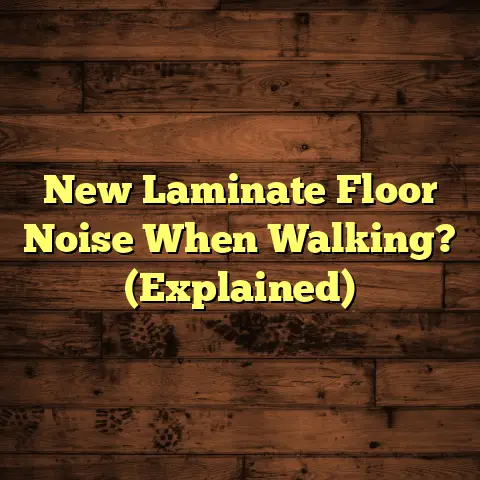 New Laminate Floor Noise When Walking? (Explained)