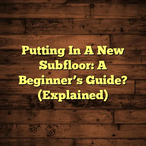 Putting In A New Subfloor: A Beginner’s Guide? (Explained)