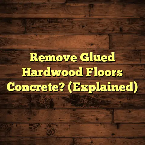 Remove Glued Hardwood Floors Concrete? (Explained)