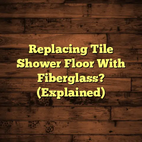 Replacing Tile Shower Floor With Fiberglass? (Explained)