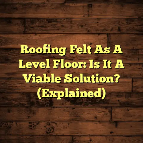 Roofing Felt As A Level Floor: Is It A Viable Solution? (Explained)