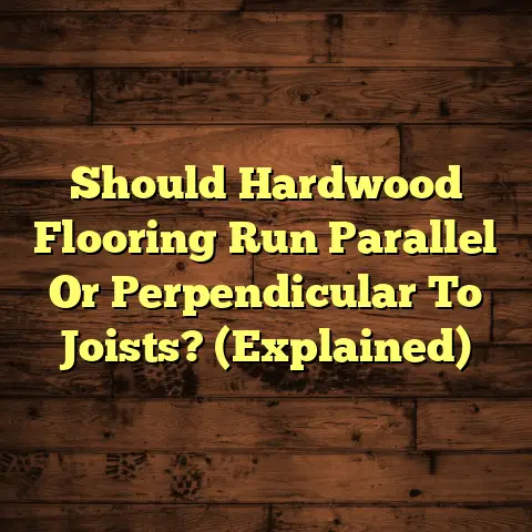 Should Hardwood Flooring Run Parallel Or Perpendicular To Joists? (Explained)