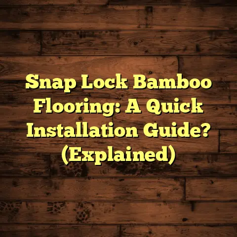 Snap Lock Bamboo Flooring: A Quick Installation Guide? (Explained)