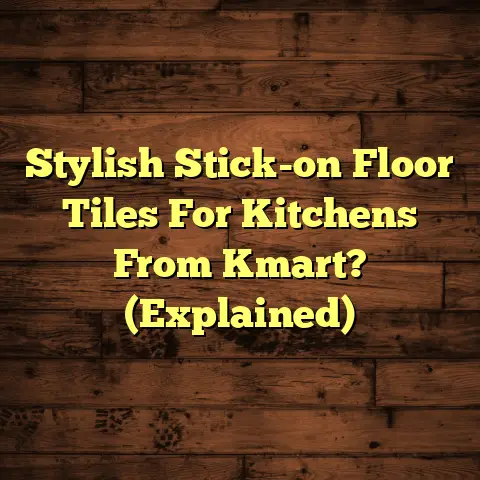 Stylish Stick-on Floor Tiles For Kitchens From Kmart? (Explained)