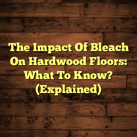 The Impact Of Bleach On Hardwood Floors: What To Know? (Explained)