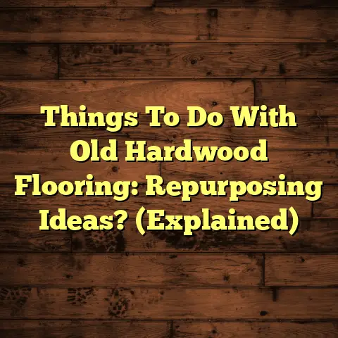 Things To Do With Old Hardwood Flooring: Repurposing Ideas? (Explained)