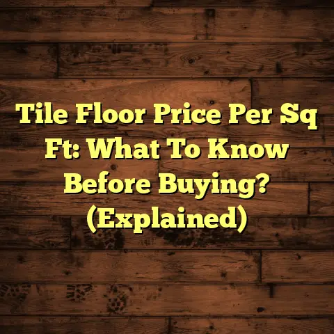 Tile Floor Price Per Sq Ft: What To Know Before Buying? (Explained)