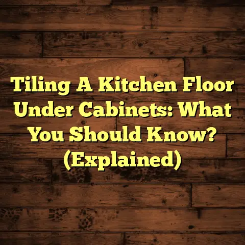 Tiling A Kitchen Floor Under Cabinets: What You Should Know? (Explained)