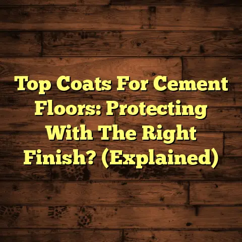 Top Coats For Cement Floors: Protecting With The Right Finish? (Explained)