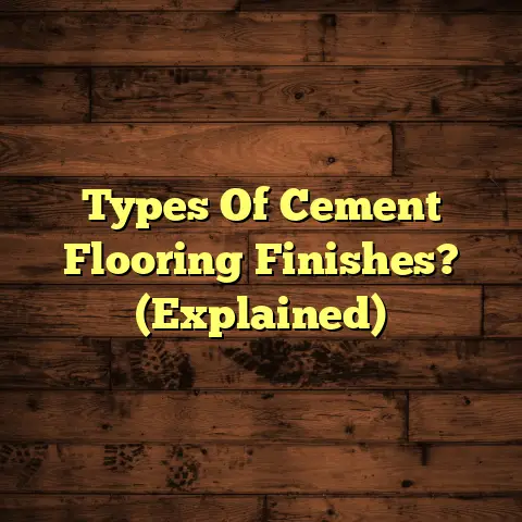 Types Of Cement Flooring Finishes? (Explained)