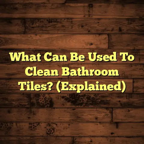 What Can Be Used To Clean Bathroom Tiles? (Explained)