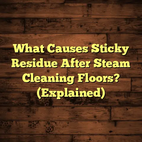 What Causes Sticky Residue After Steam Cleaning Floors? (Explained)