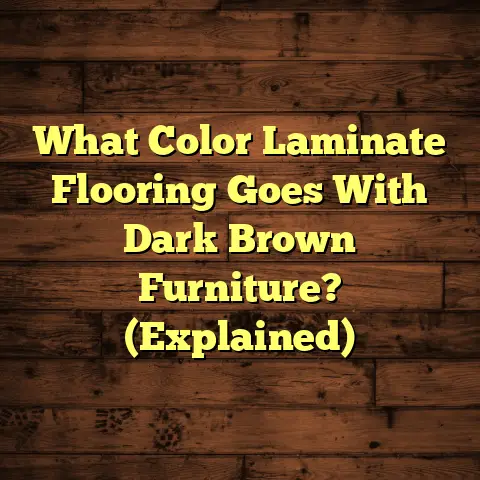 What Color Laminate Flooring Goes With Dark Brown Furniture? (Explained)