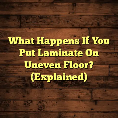 What Happens If You Put Laminate On Uneven Floor? (Explained)