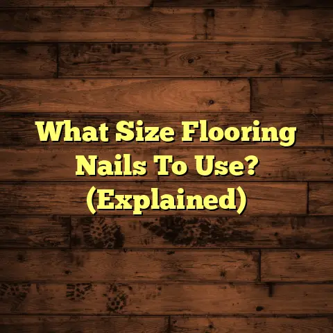 What Size Flooring Nails To Use? (Explained)