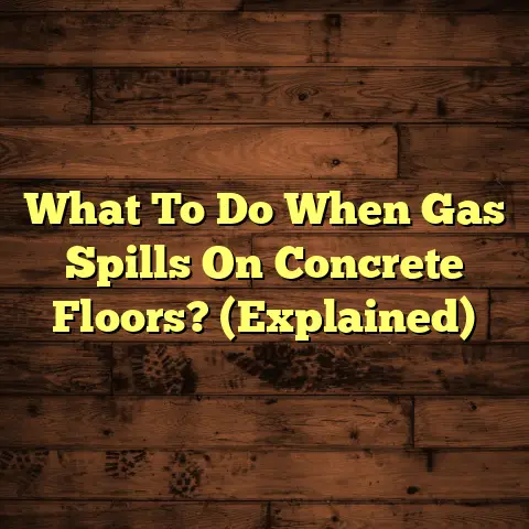 What To Do When Gas Spills On Concrete Floors? (Explained)