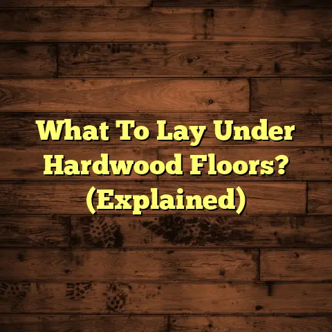 What To Lay Under Hardwood Floors? (Explained)