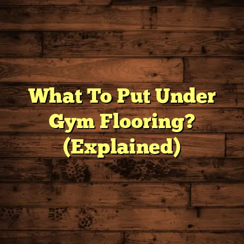 What To Put Under Gym Flooring? (Explained)