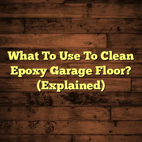 What To Use To Clean Epoxy Garage Floor? (Explained)