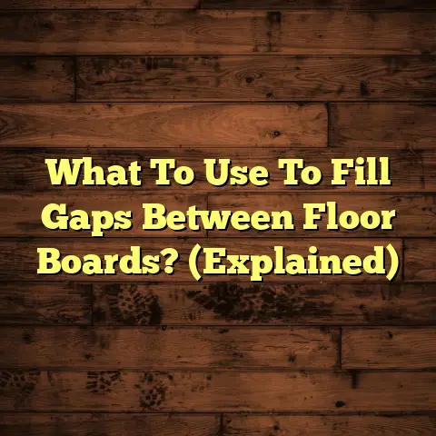 What To Use To Fill Gaps Between Floor Boards? (Explained)