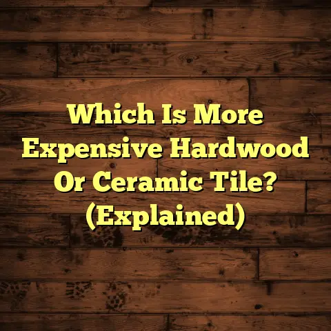 Which Is More Expensive Hardwood Or Ceramic Tile? (Explained)