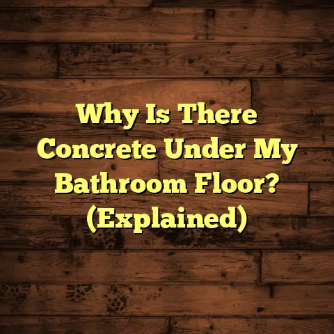 Why Is There Concrete Under My Bathroom Floor? (Explained)